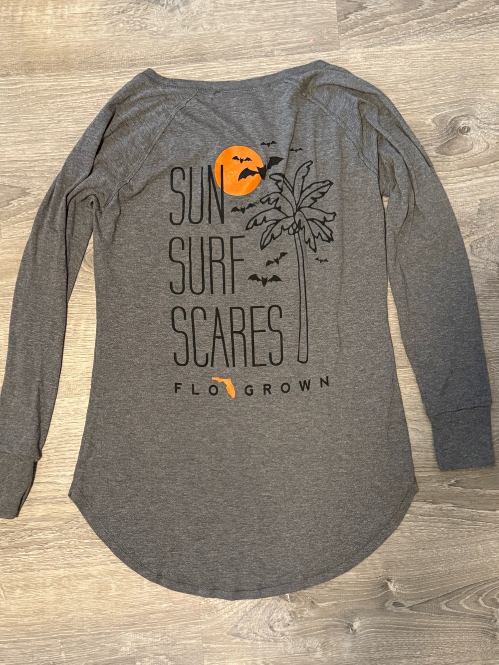 FloGrown Halloween Exclusive Sun Surf Scares Long-Sleeve Beach Holiday Shirt